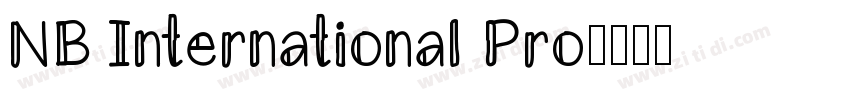 NB International Pro字体转换